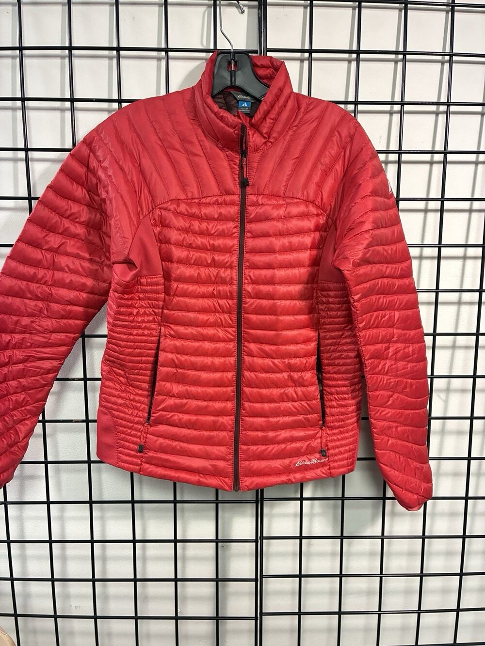 Eddie Bauer First Ascent EB800 Puffer Jacket M Red Women's Goose Down